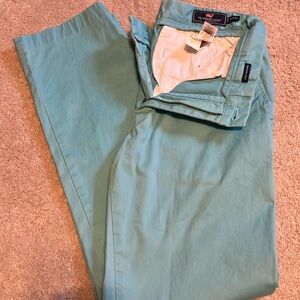Vineyard Vines Turquoise Mens Breaker Pants 30x32